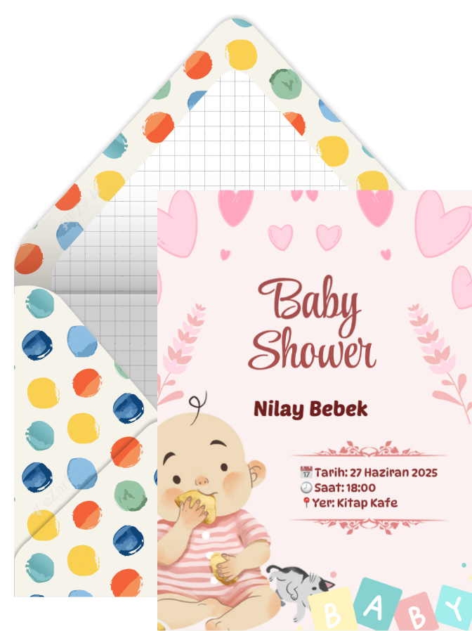 Baby Shower Davetiyesi