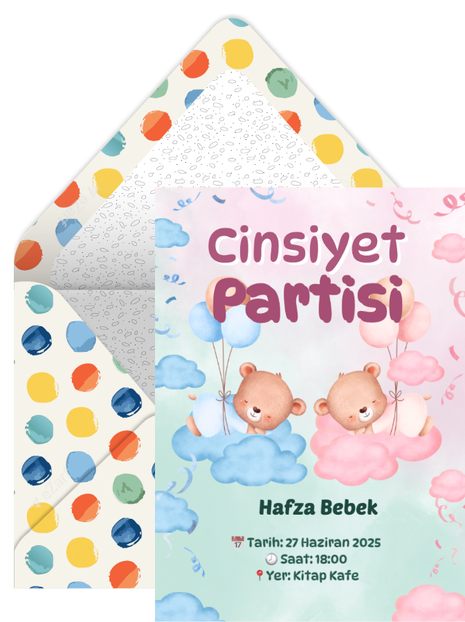 Cinsiyet Partisi Davetiyesi